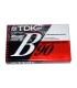 Cinta de Cassette vírgen TDK B 90min
