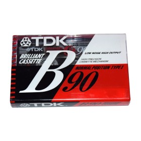 Cinta de Cassette vírgen TDK B 90min
