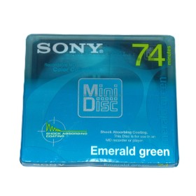 Minidisc 74 minutos Sony Emerald green