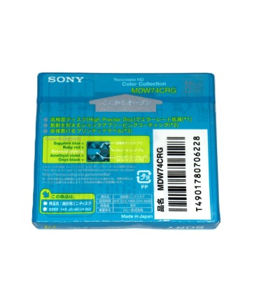 Minidisc 74 minutos Sony Emerald green