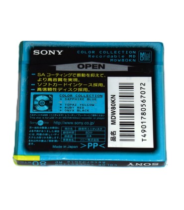 Minidisc 80 minutos Sony Emerald green