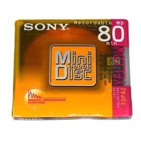 Minidisc 80 minutos Sony Topaz Yellow
