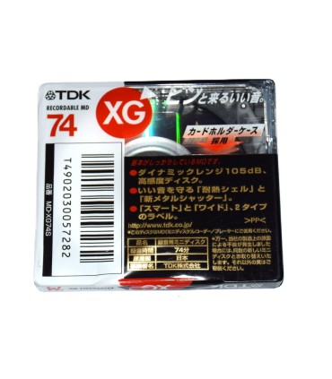 Minidisc 74 minutos TDK XG