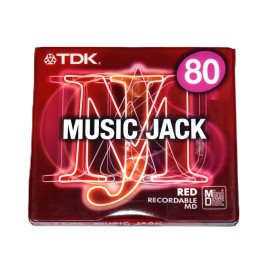 Minidisc 80 minutos TDK Music Jack Red