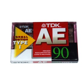 Cinta de Cassette vírgen TDK AE90 90min