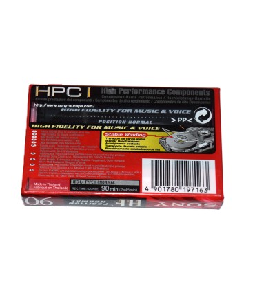 Cinta de Cassette vírgen Sony HF90 CD 90min