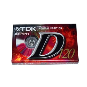 Cinta de Cassette vírgen TDK D120 120min