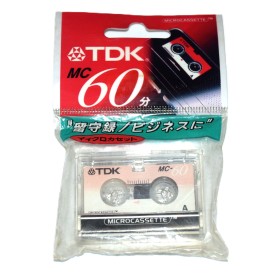 Cinta de MicroCassette vírgen TDK MC-60