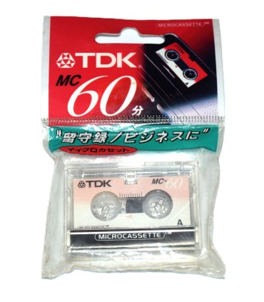 Cinta de MicroCassette vírgen TDK MC-60