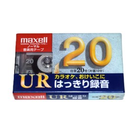 Cinta de Cassette vírgen Maxell UR20 20min