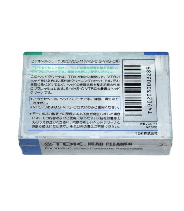 Cinta limpiadora VHS-C TDK