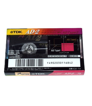 Cinta de Cassette vírgen TDK AD Type2 74min