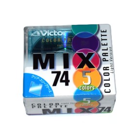 Pack 5 Minidisc 74 minutos Victor Color Mix