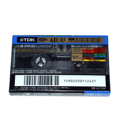 Cinta de Cassette vírgen TDK AD30 30min
