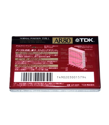 Cinta de Cassette vírgen TDK AR80 80min