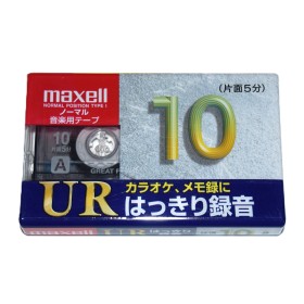 Cinta de Cassette vírgen Maxell UR10 10min