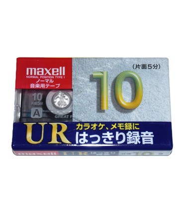 Cinta de Cassette vírgen Maxell UR10 10min