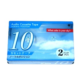 Pack 2 Cinta de Cassette vírgen Daiso Sky 10min