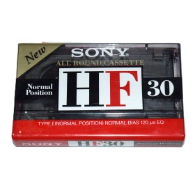 Cinta de Cassette vírgen Sony HF30 1993 30min