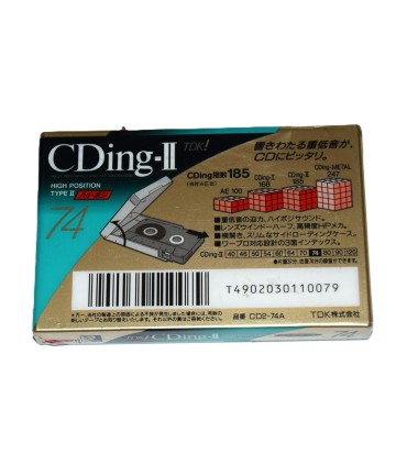 Cinta de Cassette vírgen TDK CDRing 2 74min