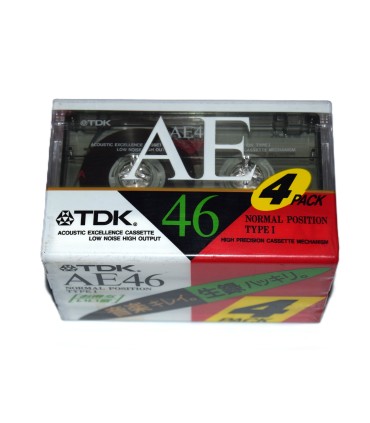 Pack 4 Cinta de Cassette vírgen TDK AE46 46min