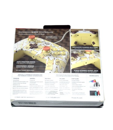 Mando compatible con cable Switch Pikachu