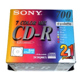 Pack 21 CD-R 700Mb Color Mix