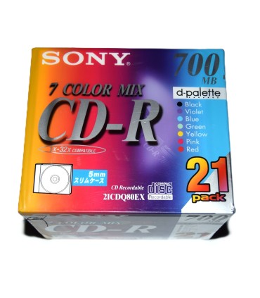 Pack 21 CD-R 700Mb Color Mix