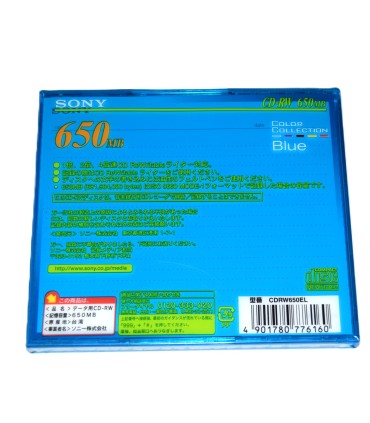 CD-RW 650Mb Sony Blue