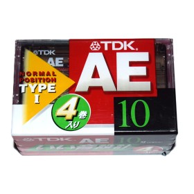 Pack 4 Cinta de Cassette vírgen TDK AE10 10min