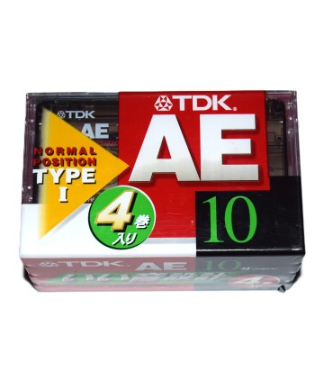 Pack 4 Cinta de Cassette vírgen TDK AE10 10min