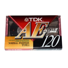Cinta de Cassette vírgen TDK AE120 120min