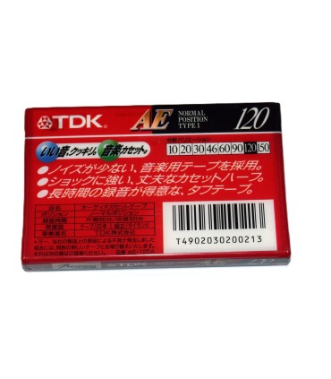 Cinta de Cassette vírgen TDK AE120 120min