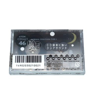 Cinta de Cassette vírgen TDK CDRing 1 46min