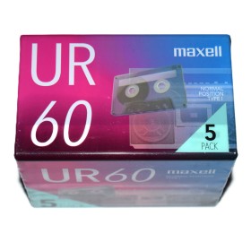 Pack 5 Cinta de Cassette vírgen Maxell UR60 60min
