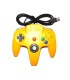 Mando tipo Nintendo 64 USB amarillo