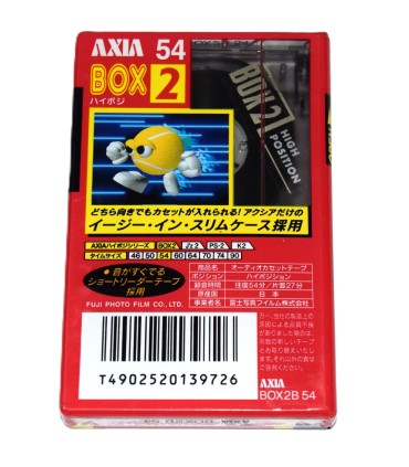 Cinta de Cassette vírgen Axia BOX 2 54min