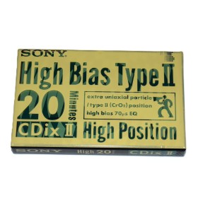Cinta de Cassette vírgen Sony CDixII 20min