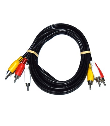 Cable AV RCA macho-macho 2m.