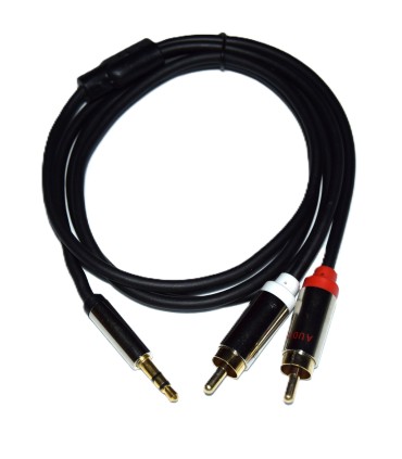 Cable Audio estéreo RCA macho a jack de 3.5mm estéreo HQ
