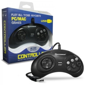 Mando 6 botones tipo Megadrive USB (Alta Calidad)