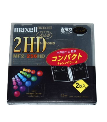 Pack 2 Disquete 3 1/2 HD Maxell MF2-256HD Super RDII