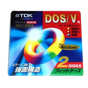 Pack 2 Disquete 3 1/2 HD TDK MF-2HD DOS/V