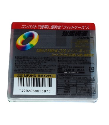 Pack 2 Disquete 3 1/2 HD TDK MF-2HD DOS/V