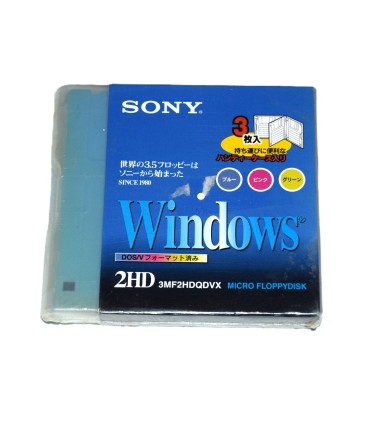Pack 3 Disquete 3 1/2 HD Sony 3MFHDQDVX colores