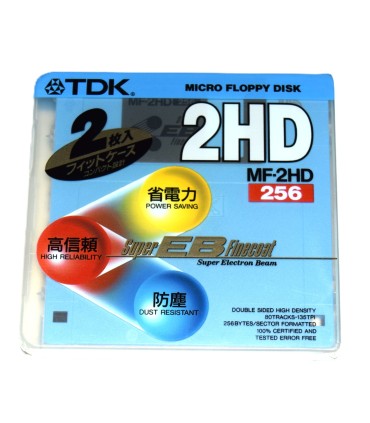 Pack 2 Disquete 3 1/2 HD TDK MF-2HD Super EB