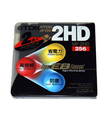 Pack 2 Disquete 3 1/2 HD TDK MF-2HD Super EB
