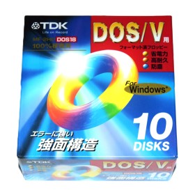 Caja disquetes 3 1/2 2HD TDK DOS/V