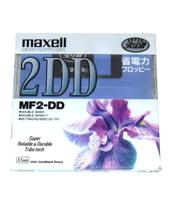 Disquete 3 1/2 DD Maxell MF2-DD Super RDII azul