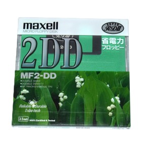 Disquete 3 1/2 DD Maxell MF2-DD Super RDII verde